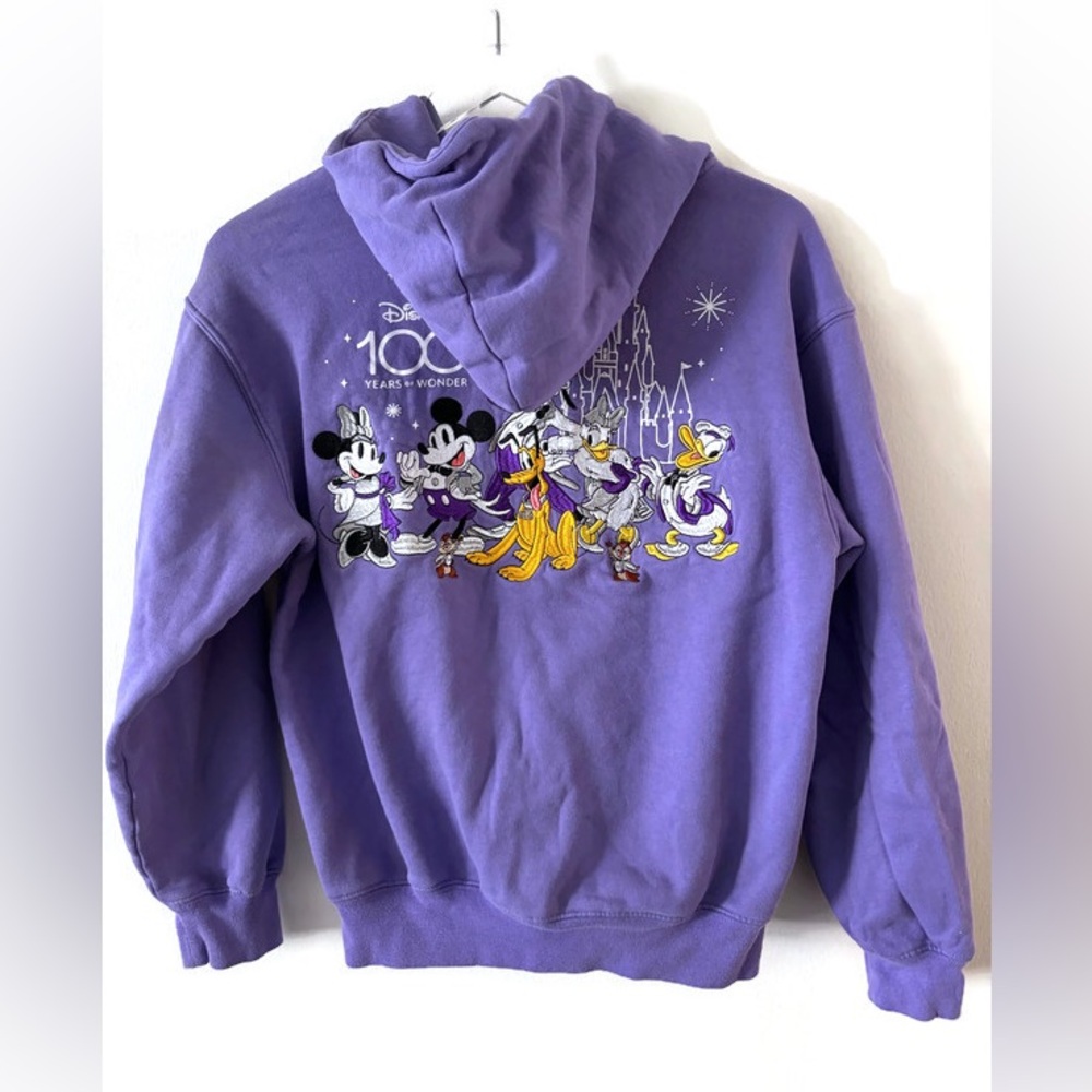 Disney Lavender Hoodie with Mickey and Friends Size XS - Picture 1 of 6